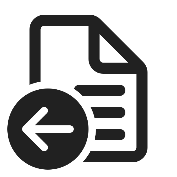 Ic Fluent Document Bullet List Arrow Left 24 Regular