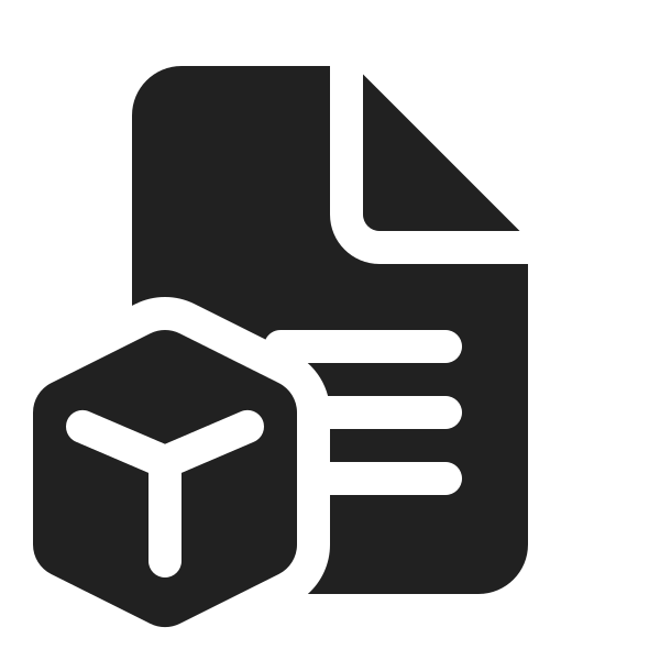 Ic Fluent Document Bullet List Cube 20 Filled