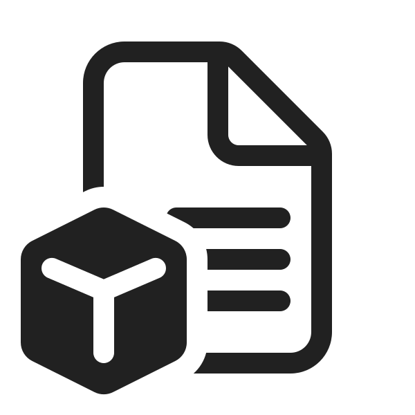 Ic Fluent Document Bullet List Cube 20 Regular