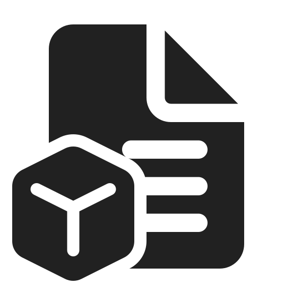 Ic Fluent Document Bullet List Cube 24 Filled