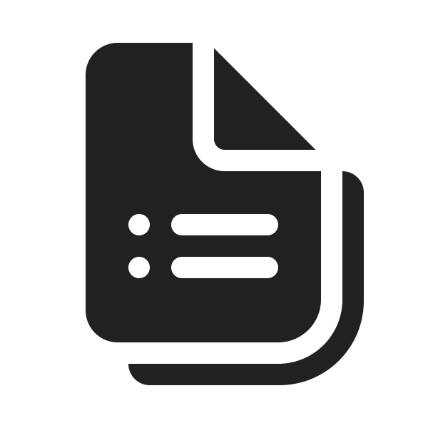 Ic Fluent Document Bullet List Multiple 20 Filled