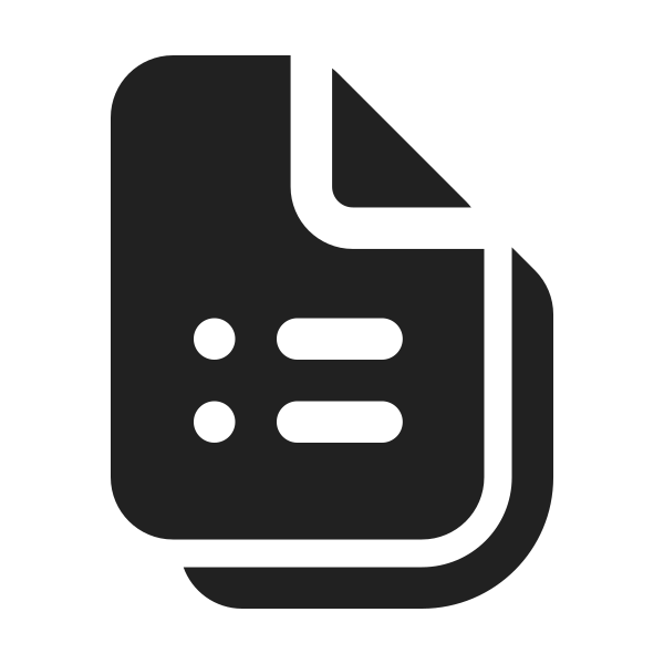 Ic Fluent Document Bullet List Multiple 24 Filled