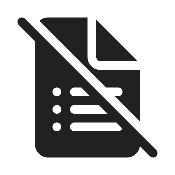 Ic Fluent Document Bullet List Off 20 Filled
