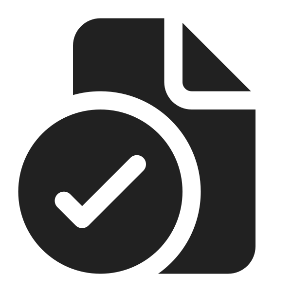 Ic Fluent Document Checkmark 16 Filled