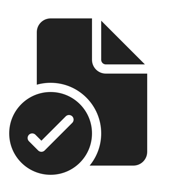 Ic Fluent Document Checkmark 20 Filled