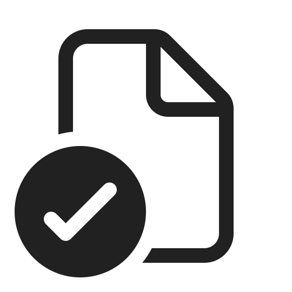 Ic Fluent Document Checkmark 20 Regular