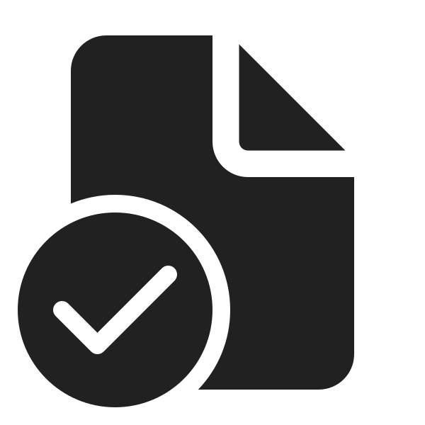 Ic Fluent Document Checkmark 24 Filled