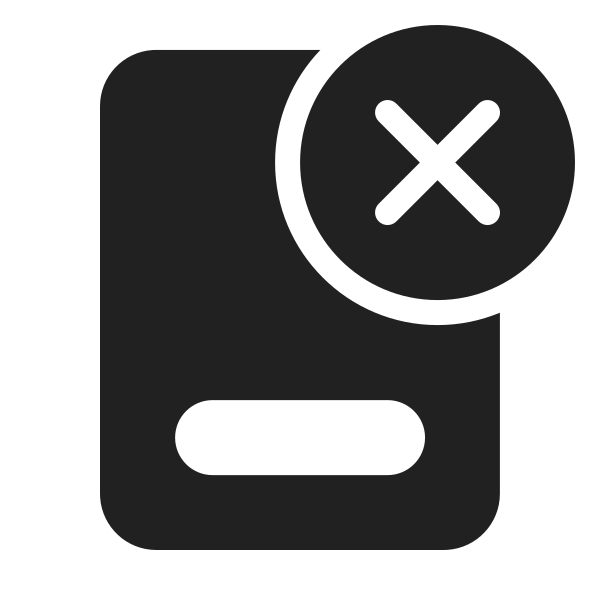 Ic Fluent Document Footer Dismiss 24 Filled