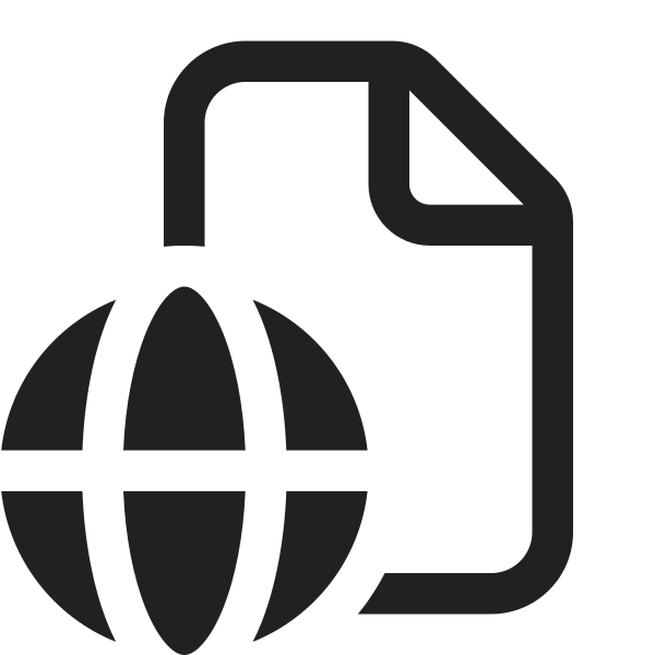 Ic Fluent Document Globe 16 Regular