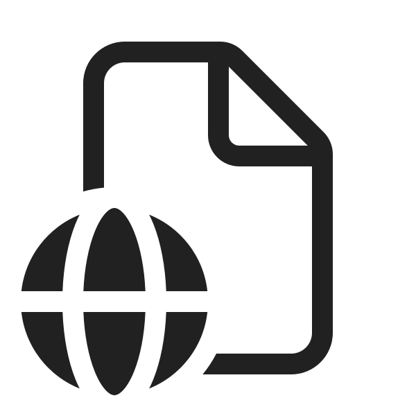 Ic Fluent Document Globe 20 Regular