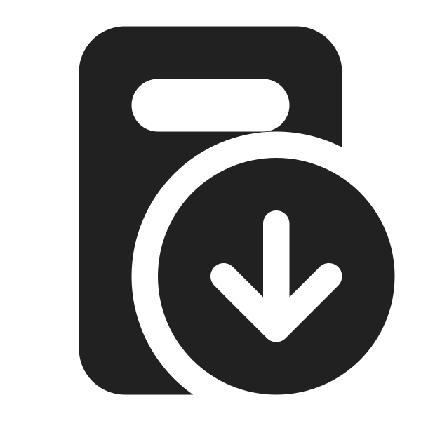 Ic Fluent Document Header Arrow Down 16 Filled