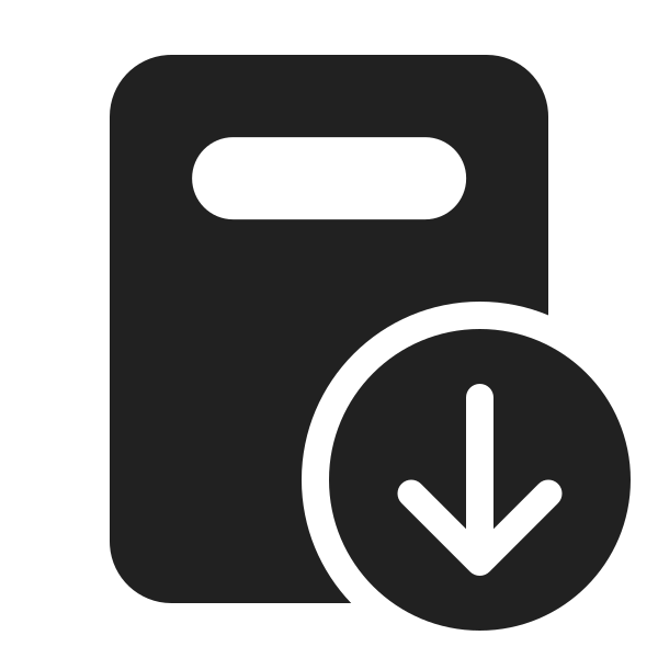 Ic Fluent Document Header Arrow Down 24 Filled