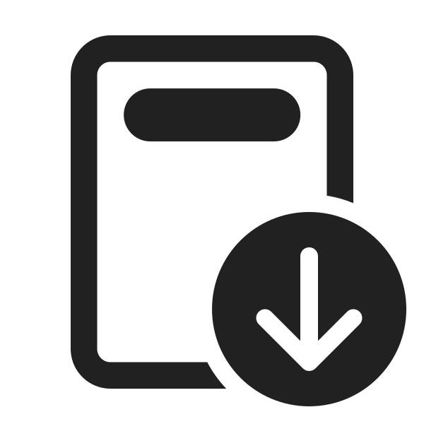 Ic Fluent Document Header Arrow Down 24 Regular