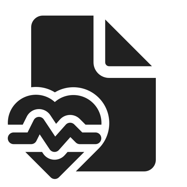 Ic Fluent Document Heart Pulse 24 Filled