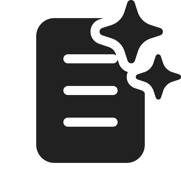Ic Fluent Document One Page Sparkle 20 Filled