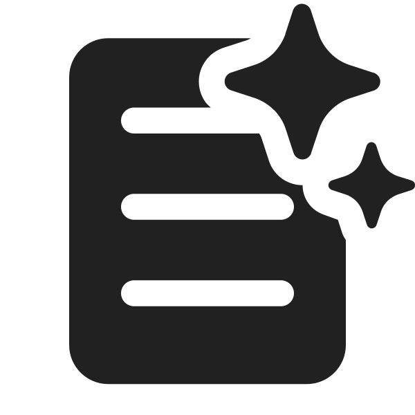 Ic Fluent Document One Page Sparkle 24 Filled