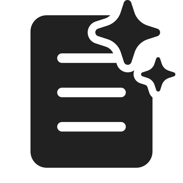 Ic Fluent Document One Page Sparkle 48 Filled