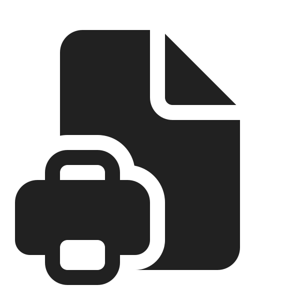 Ic Fluent Document Print 20 Filled