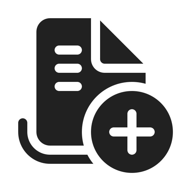 Ic Fluent Document Queue Add 20 Filled