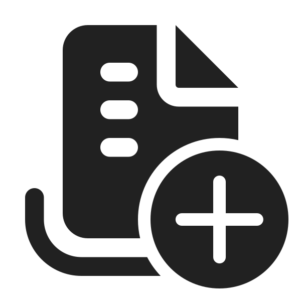 Ic Fluent Document Queue Add 24 Filled