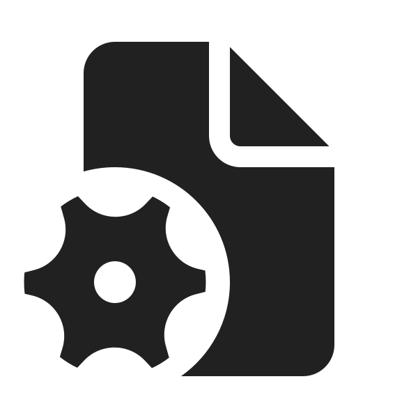 Ic Fluent Document Settings 20 Filled