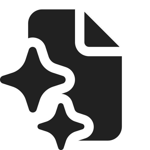 Ic Fluent Document Sparkle 16 Filled