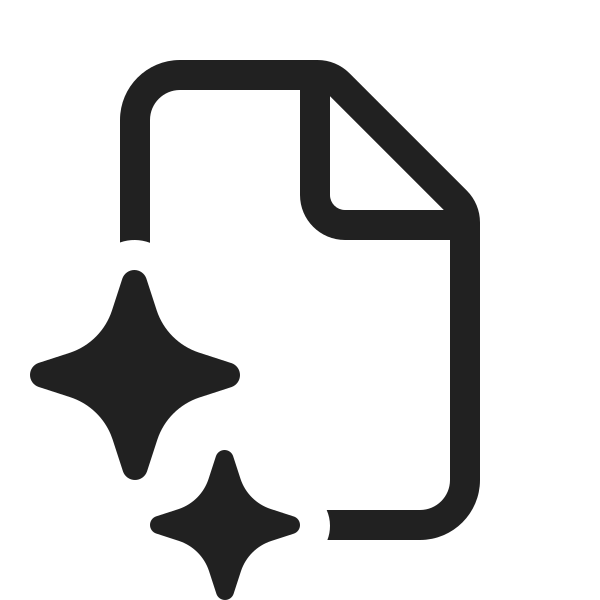 Ic Fluent Document Sparkle 20 Regular