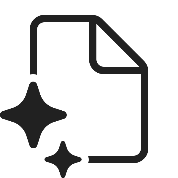 Ic Fluent Document Sparkle 24 Light