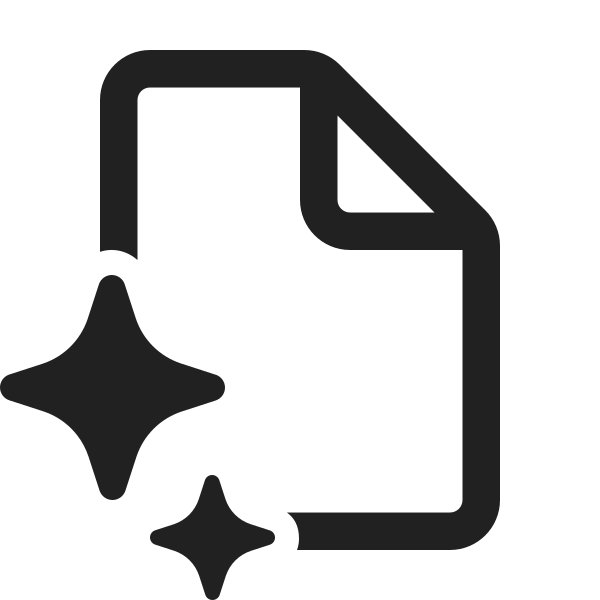 Ic Fluent Document Sparkle 24 Regular