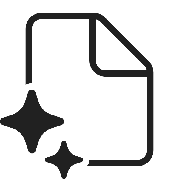 Ic Fluent Document Sparkle 28 Light