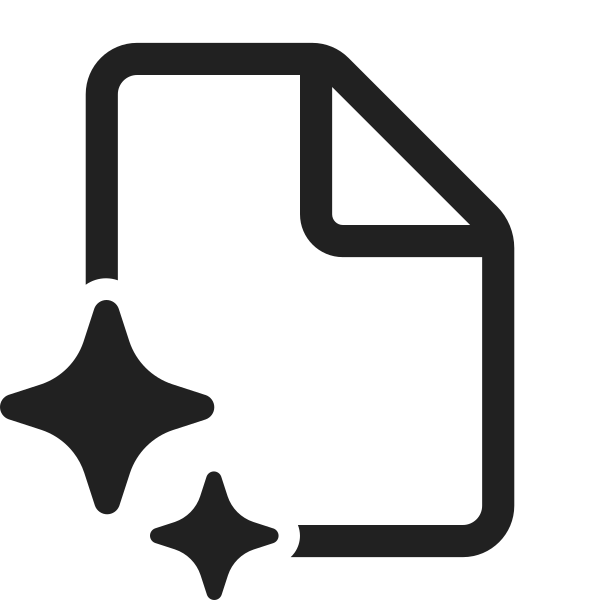 Ic Fluent Document Sparkle 28 Regular