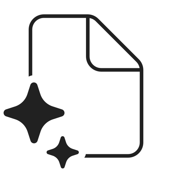 Ic Fluent Document Sparkle 48 Light