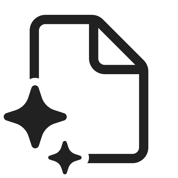 Ic Fluent Document Sparkle 48 Regular