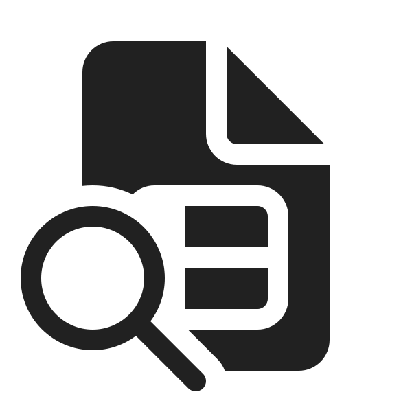 Ic Fluent Document Table Search 20 Filled