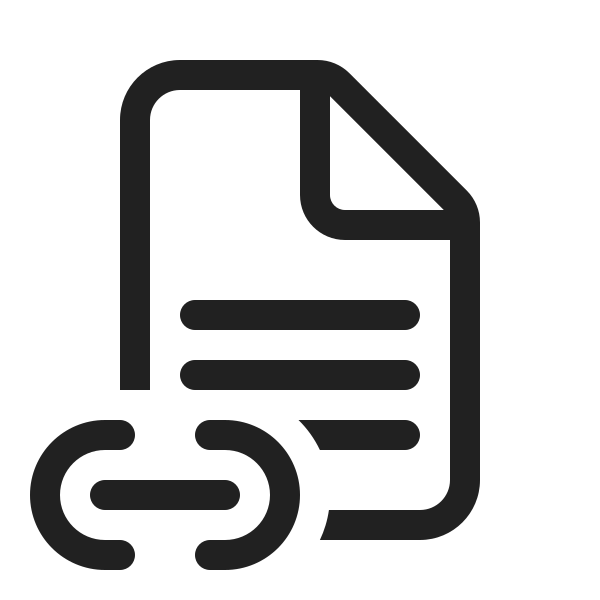 Ic Fluent Document Text Link 20 Regular