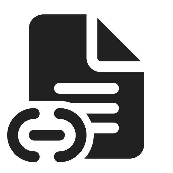 Ic Fluent Document Text Link 24 Filled