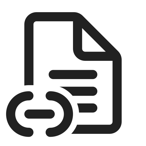 Ic Fluent Document Text Link 24 Regular