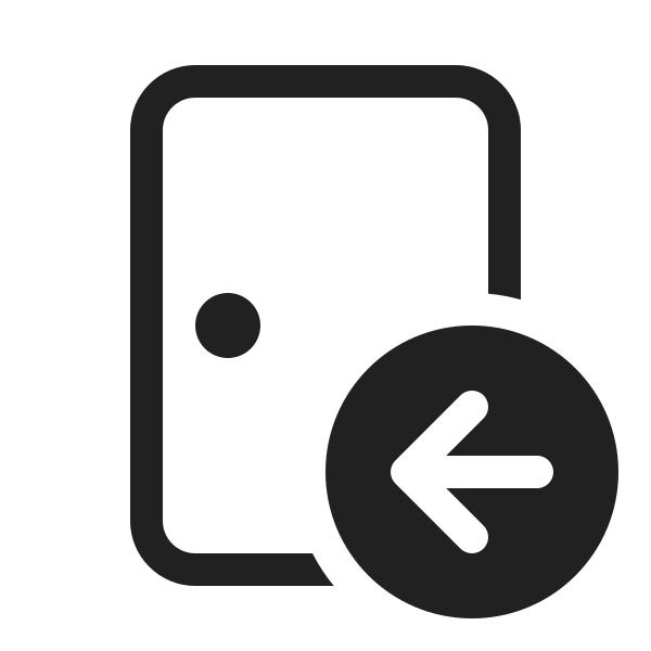 Ic Fluent Door Arrow Left 20 Regular