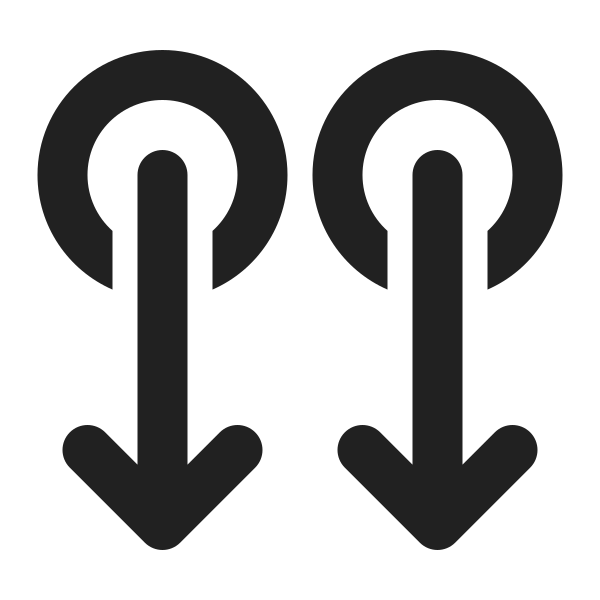 Ic Fluent Double Swipe Down 24 Filled