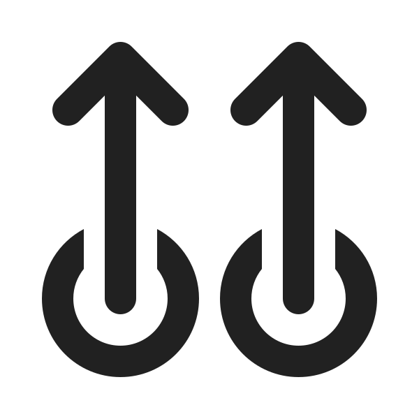 Ic Fluent Double Swipe Up 20 Filled