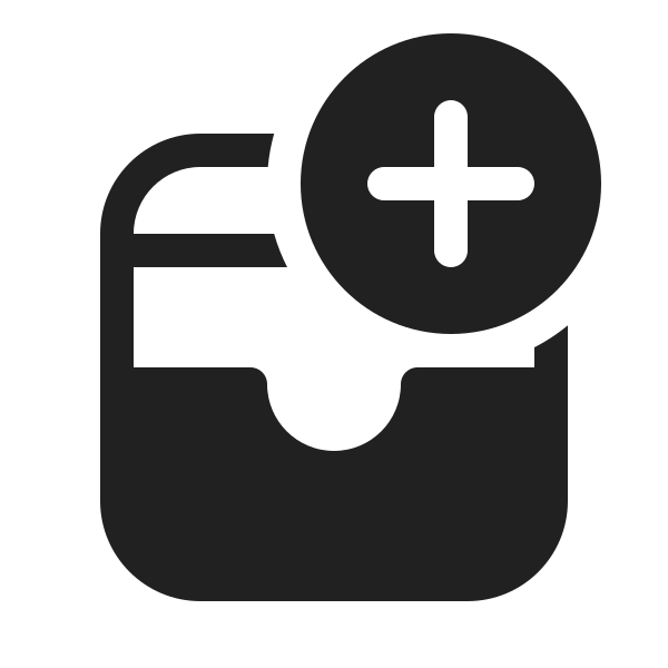 Ic Fluent Drawer Add 20 Filled