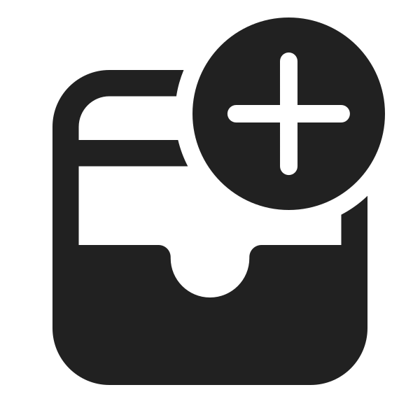 Ic Fluent Drawer Add 24 Filled