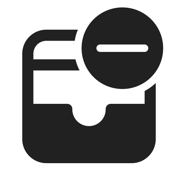 Ic Fluent Drawer Subtract 24 Filled