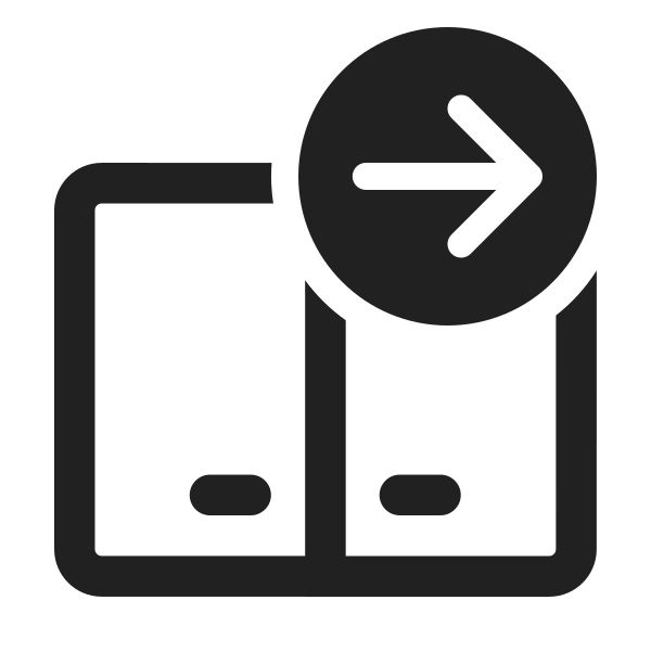 Ic Fluent Dual Screen Arrow Right 24 Regular