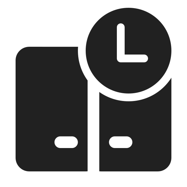 Ic Fluent Dual Screen Clock 24 Filled
