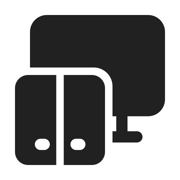 Ic Fluent Dual Screen Desktop 24 Filled