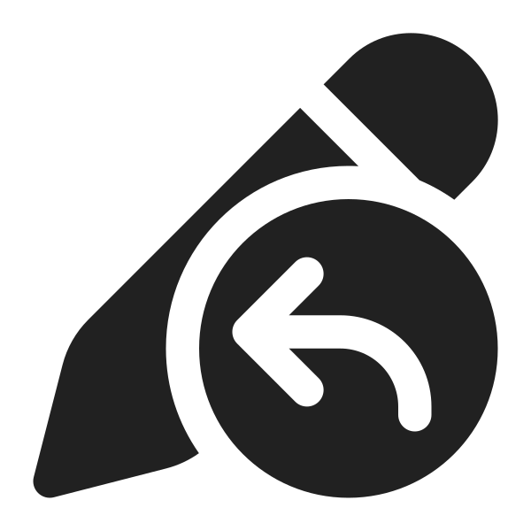 Ic Fluent Edit Arrow Back 16 Filled
