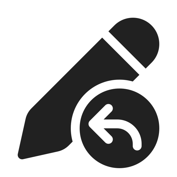 Ic Fluent Edit Arrow Back 20 Filled