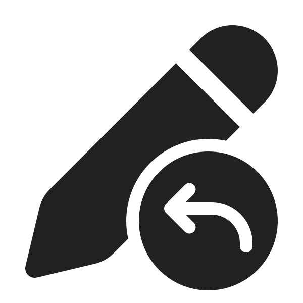 Ic Fluent Edit Arrow Back 24 Filled
