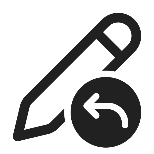 Ic Fluent Edit Arrow Back 24 Regular